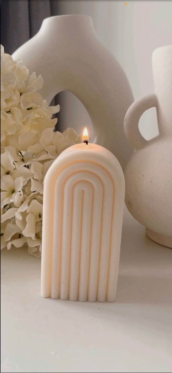 Rainbow Candle - double sided