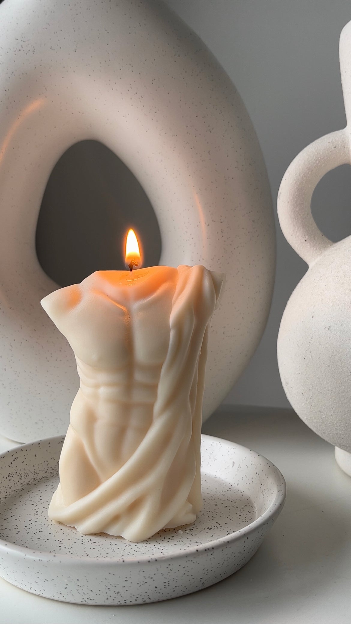 Zeus Torso | Greek Sculpture Candle